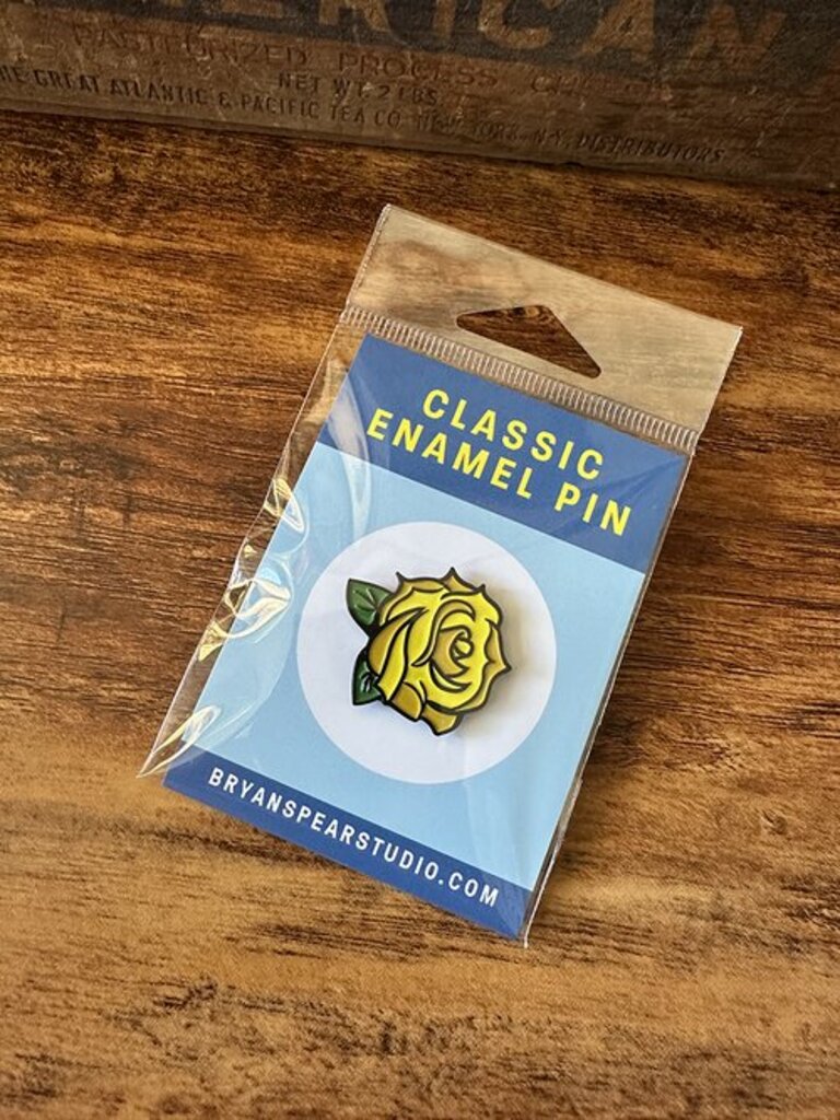 Yellow Rose Enamel Pin