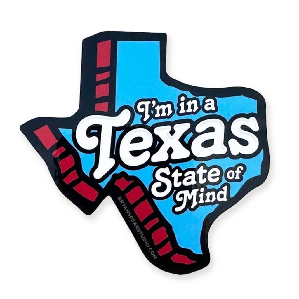 Texas State of Mind Sticker