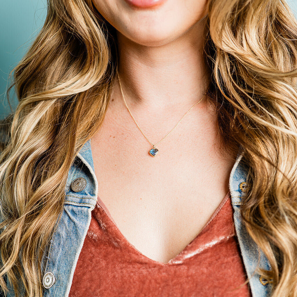 Heart of Stone Labradorite Necklace