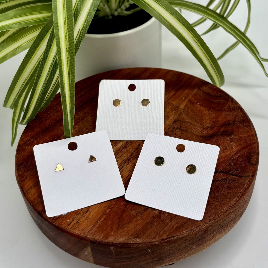 Gold-Filled Triangle Earrings