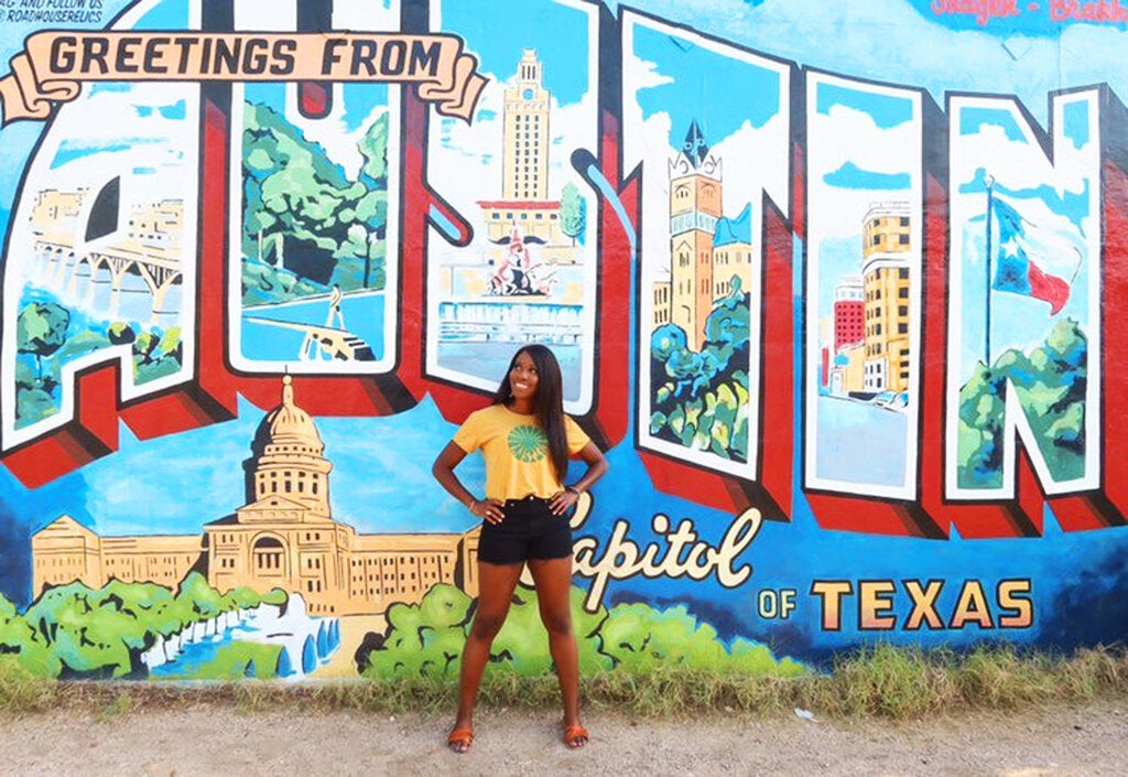 Austin Sun Cropped Tee