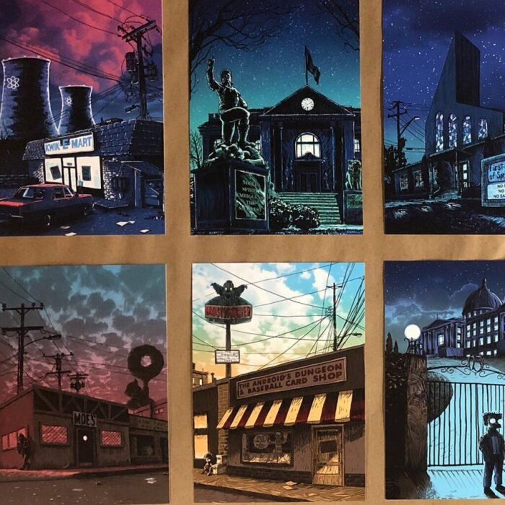 Springfield UnReal Estate Postcard Set