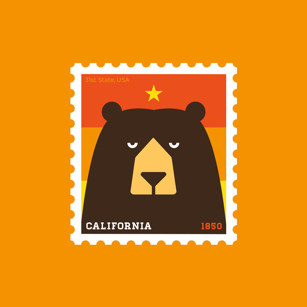California State Stamp (Bear)