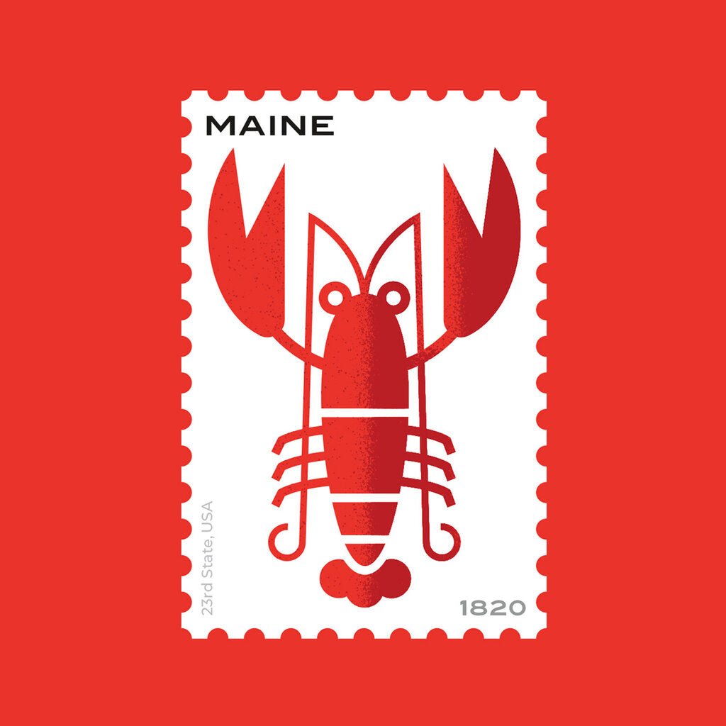 Maine State Stamp