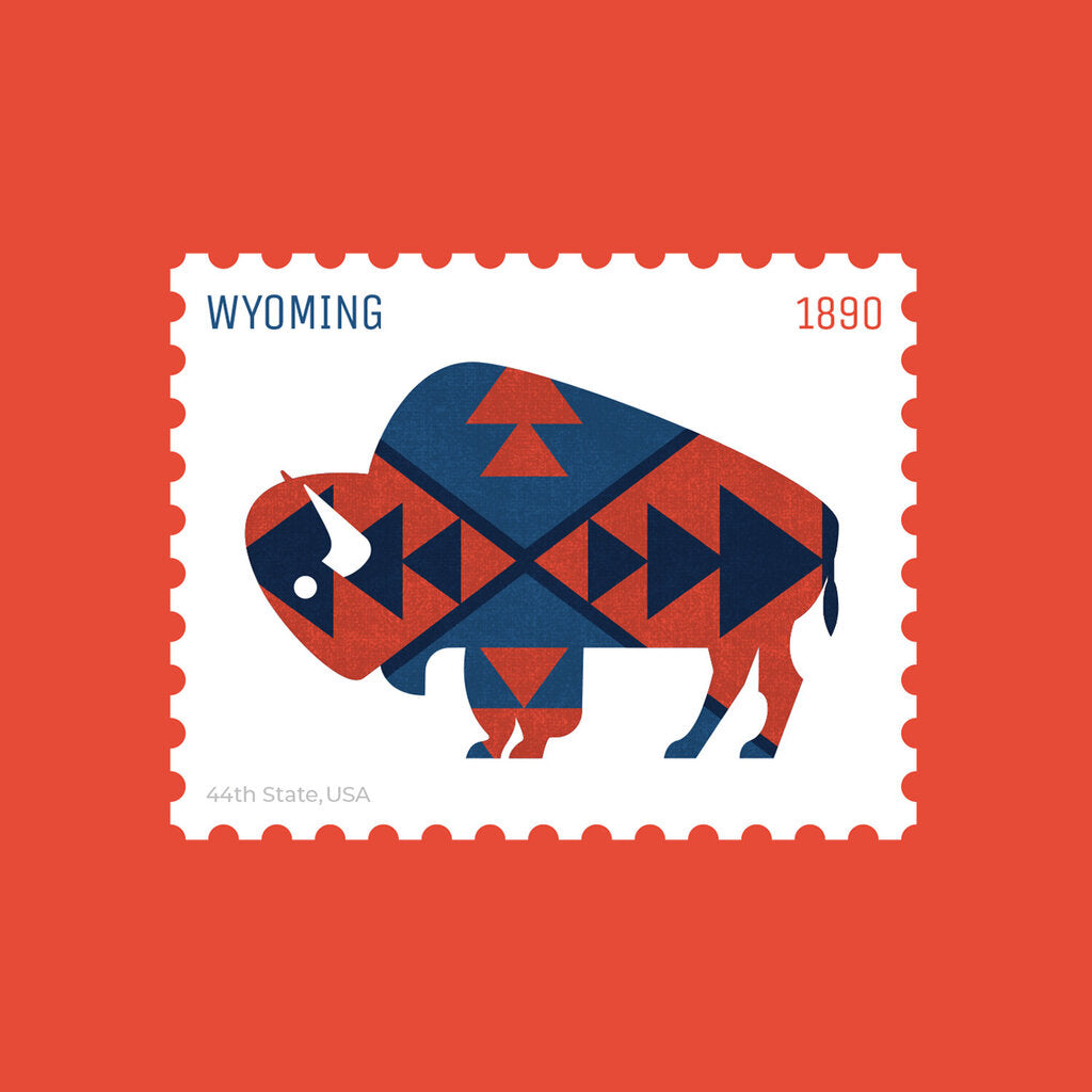 Wyoming State Stamp