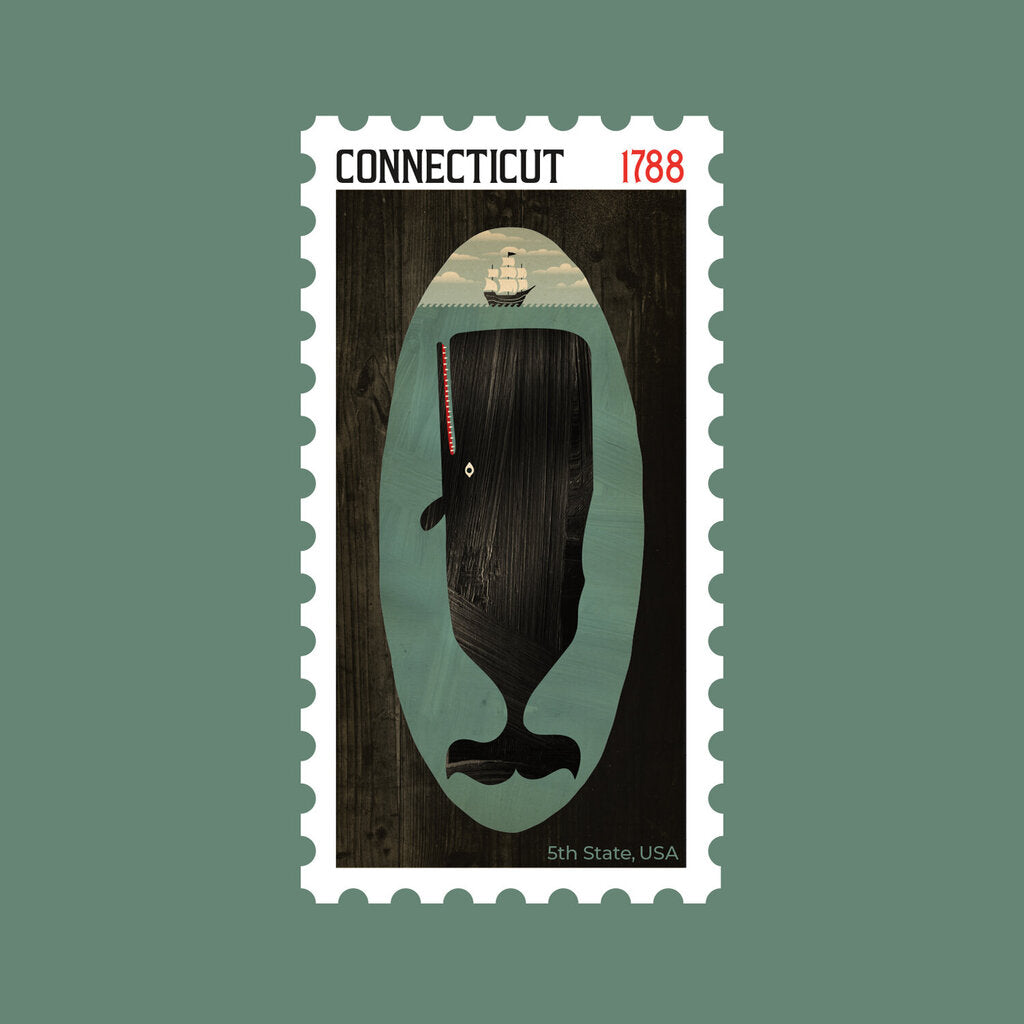 Connecticut State Stamp (Whale)