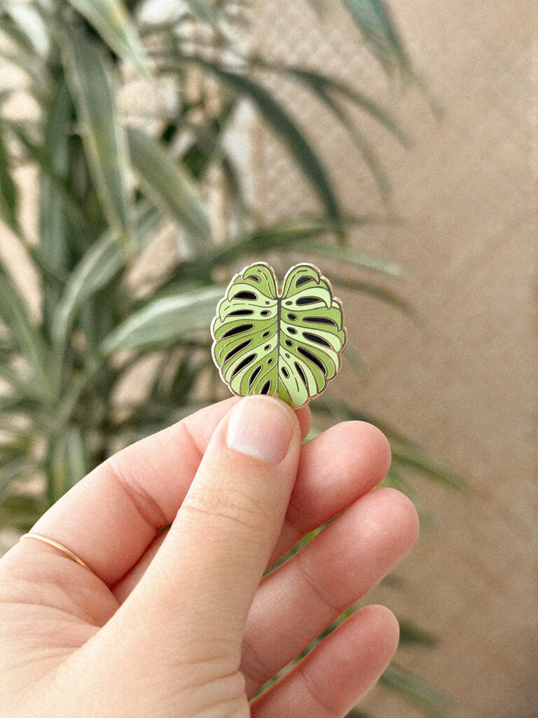 Monstera Enamel Pin