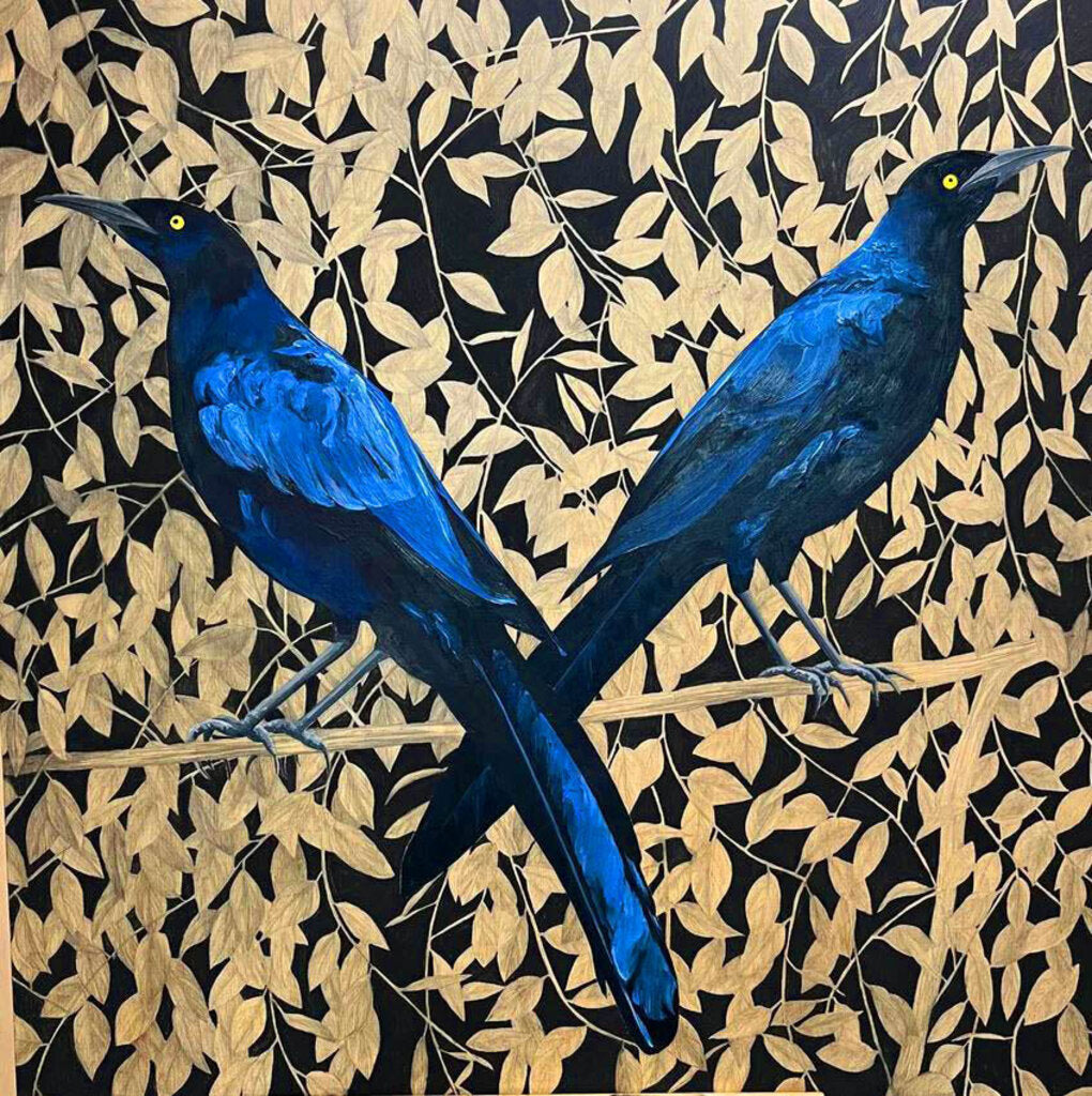 Double Grackle Eclipse Print
