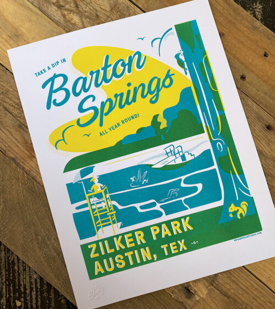 Barton Springs Print