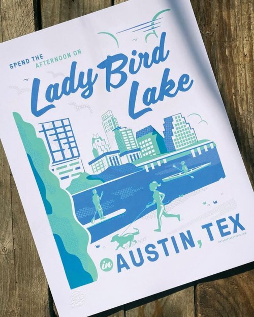 Lady Bird Lake Print