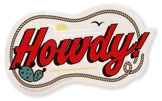 Howdy! Lasso Sticker