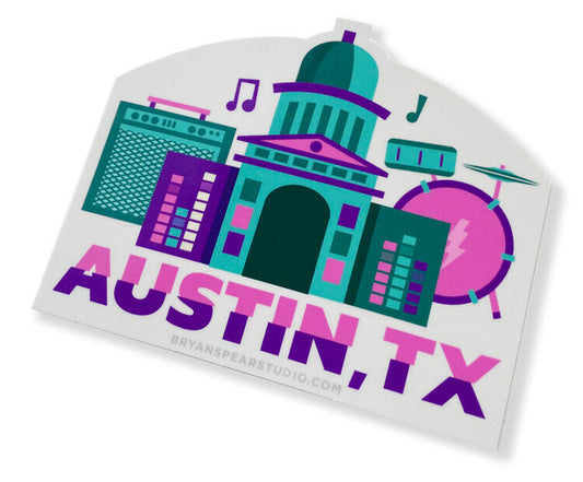 Austin Music Sticker