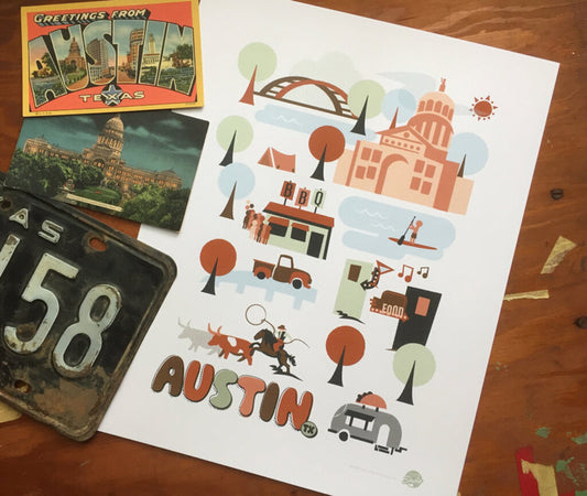 Austin Art Print