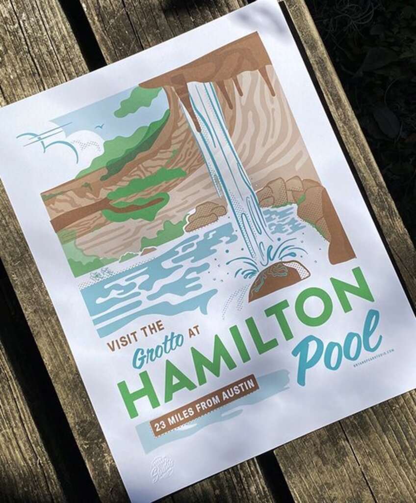 Hamilton Pool Print