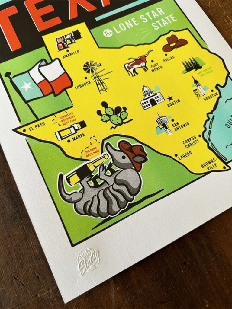 Texas Cities Print