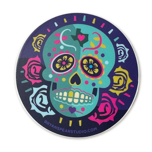 Texas Sugar Skull Sticker
