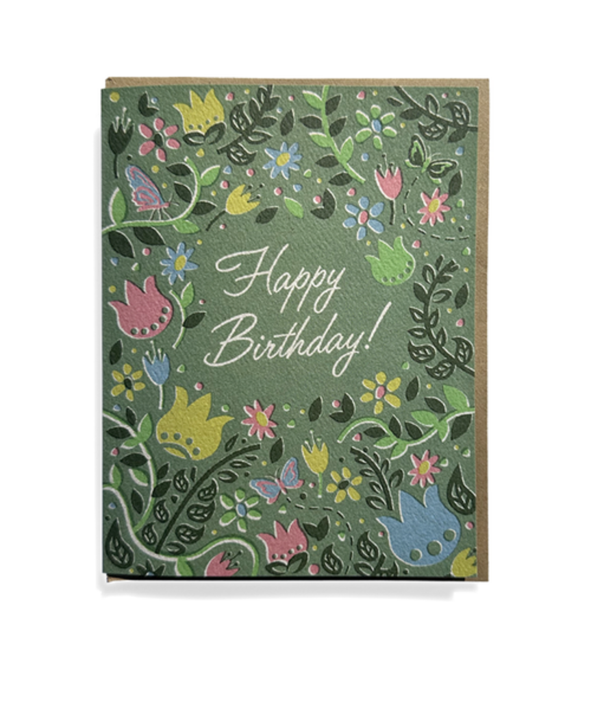 Floral Birthday Card