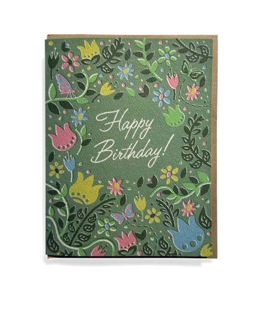 Floral Birthday Card