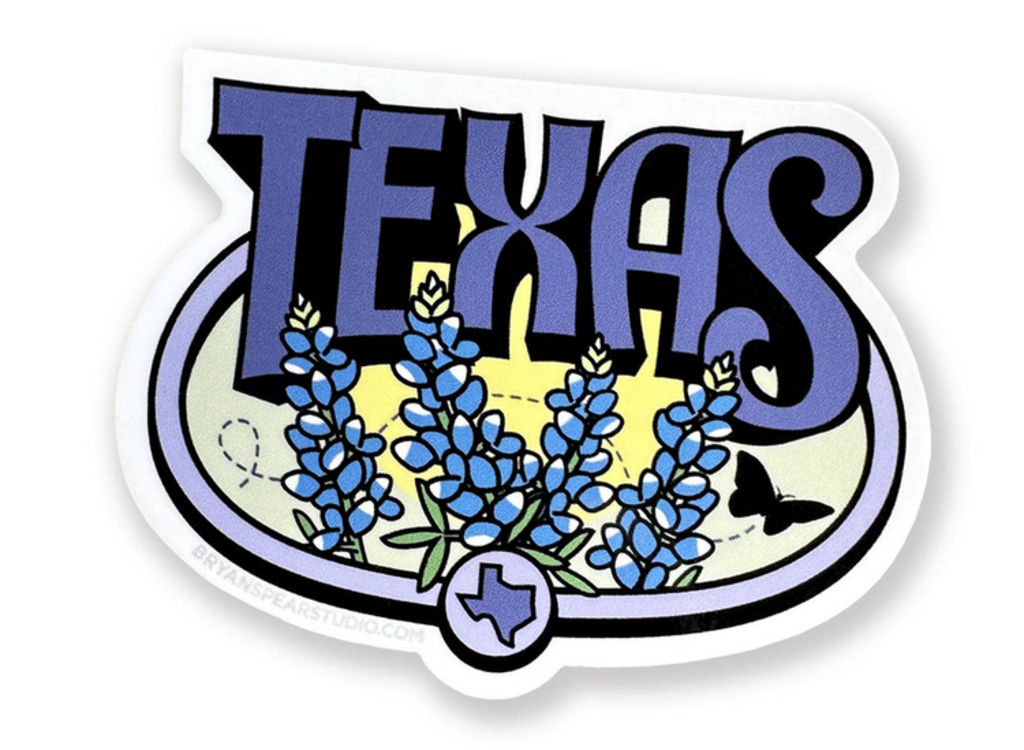 Texas Bluebonnets Sticker