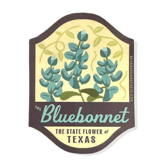 Texas Symbols: Bluebonnet Sticker