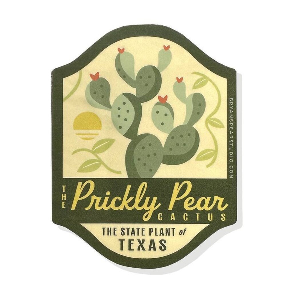 Texas Symbols: Prickly Pear Sticker