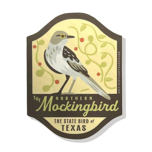 Texas Symbols: Mockingbird Sticker