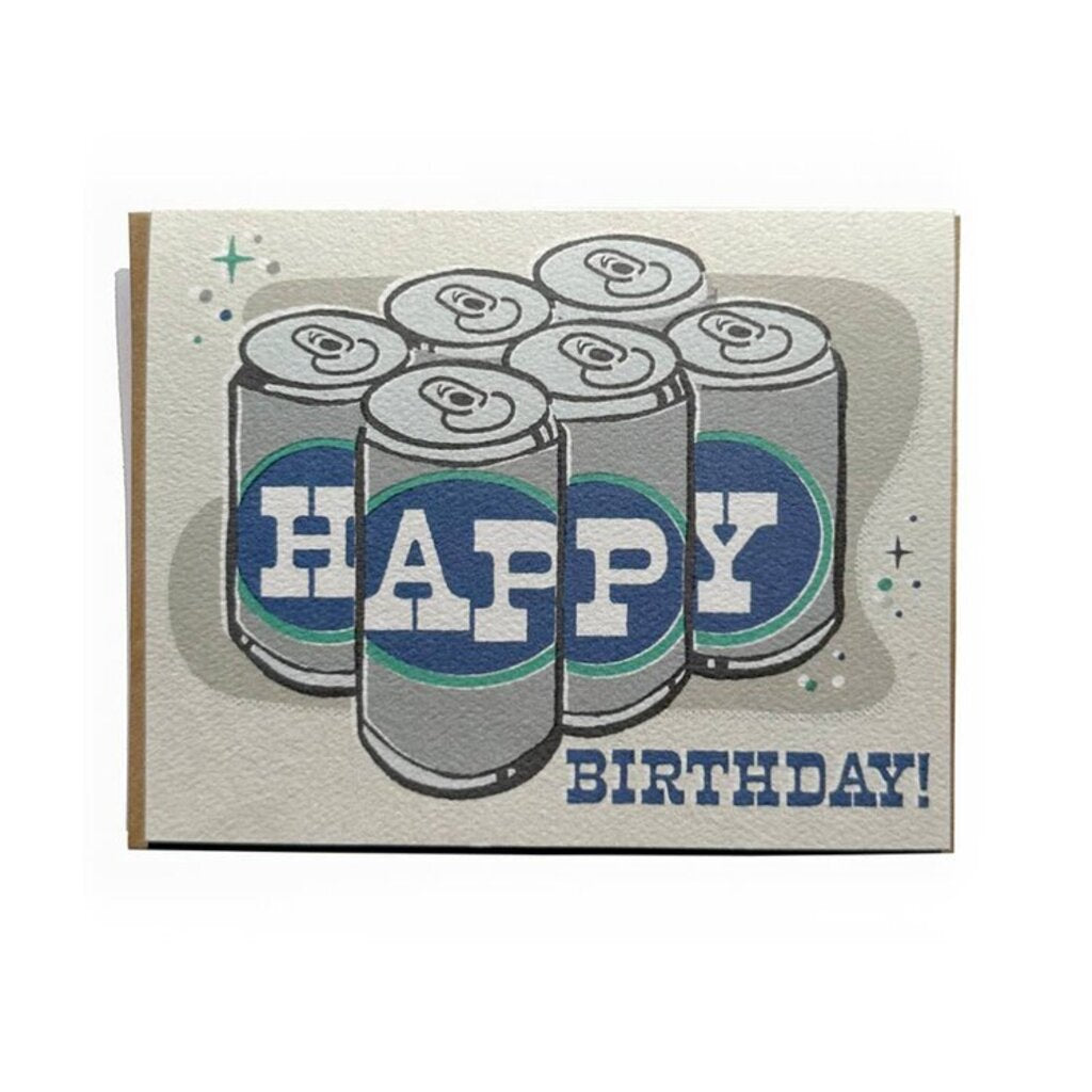 Six Pack Birthday Card