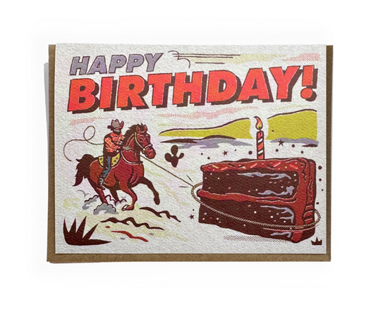 Cake Lasso Birthday Card