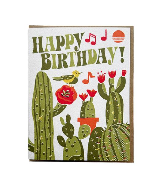 Cacti Birthday Card