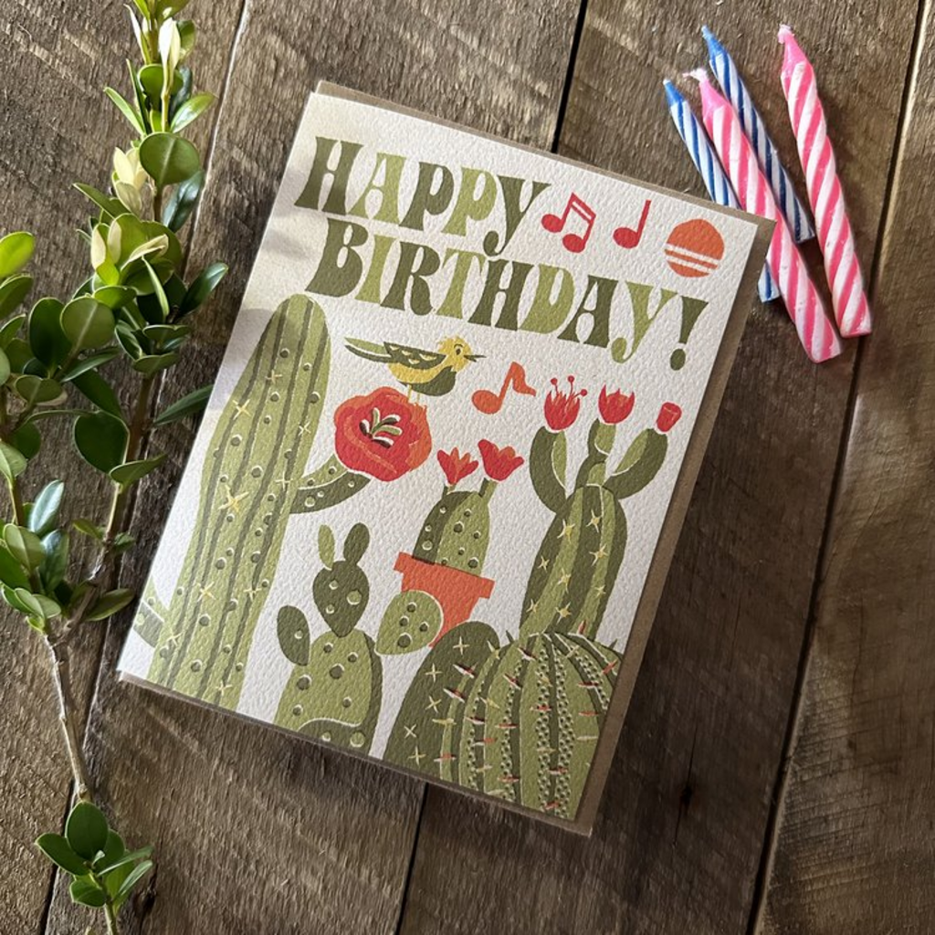 Cacti Birthday Card