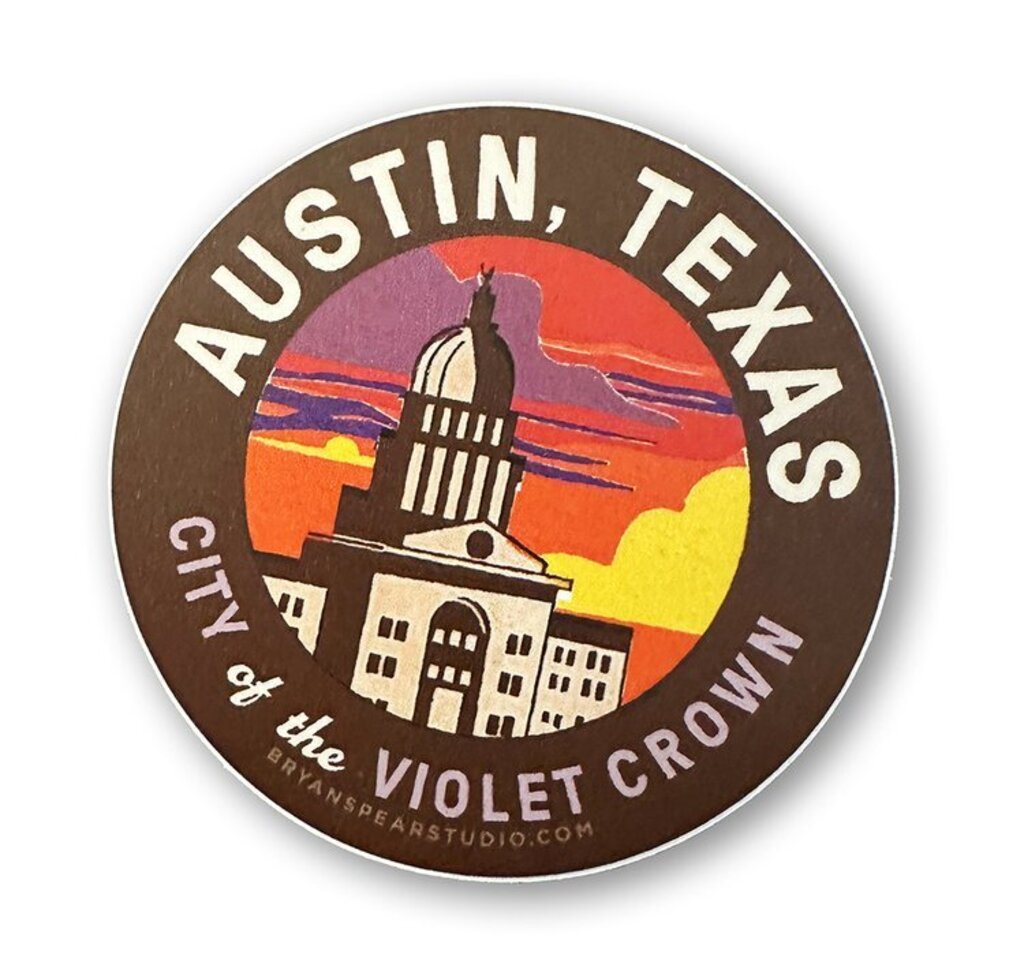 City of the Violet Crown Sticker