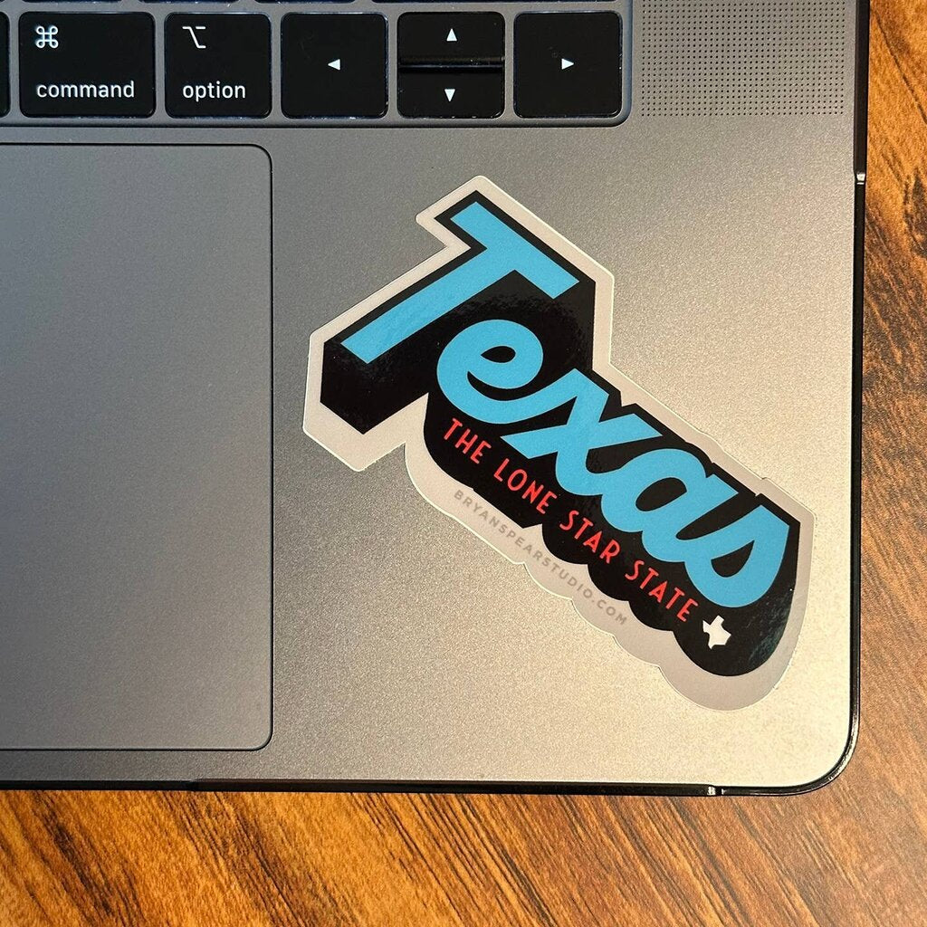 Texas Script Sticker