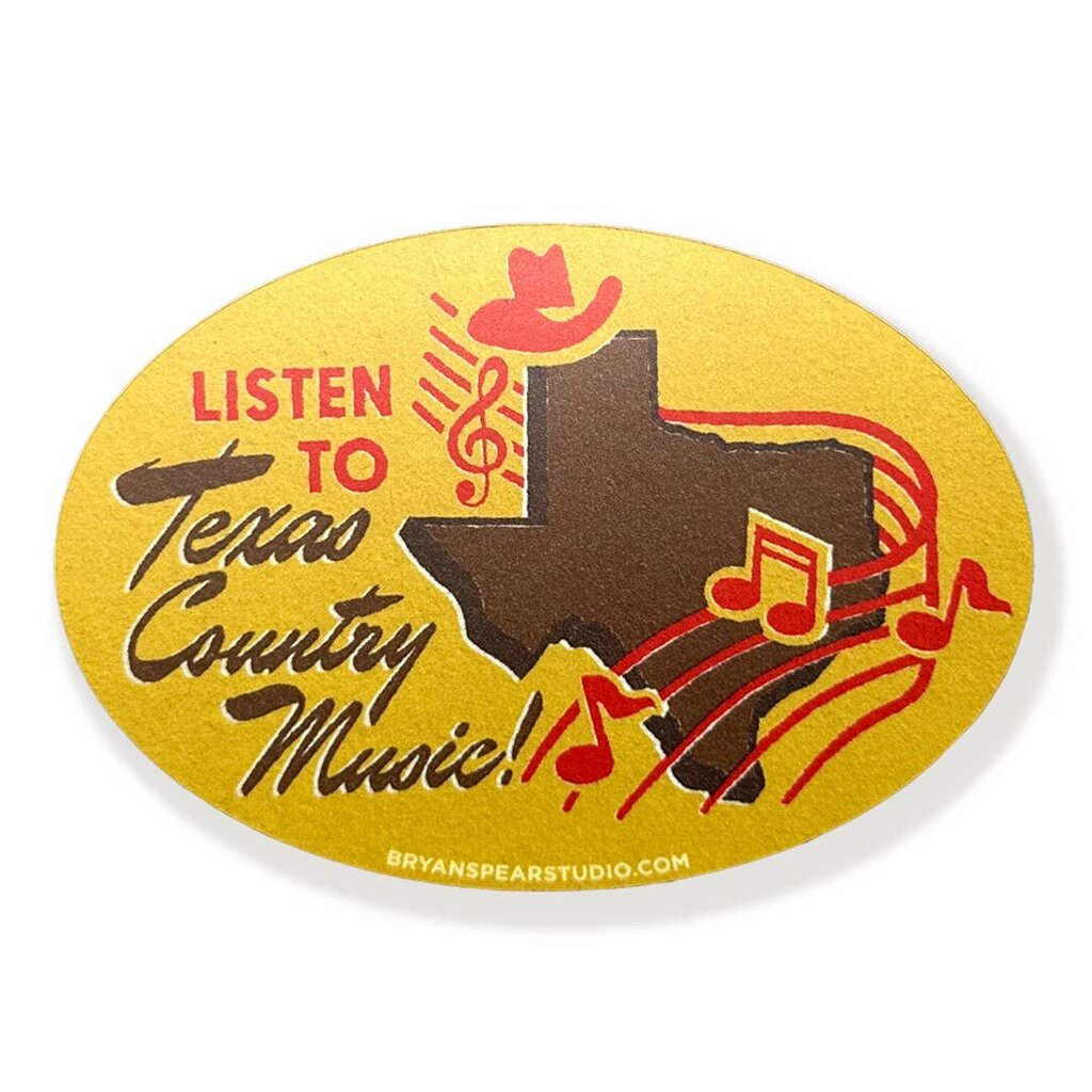 Listen to Texas Country Sticker