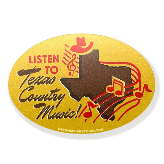 Listen to Texas Country Sticker