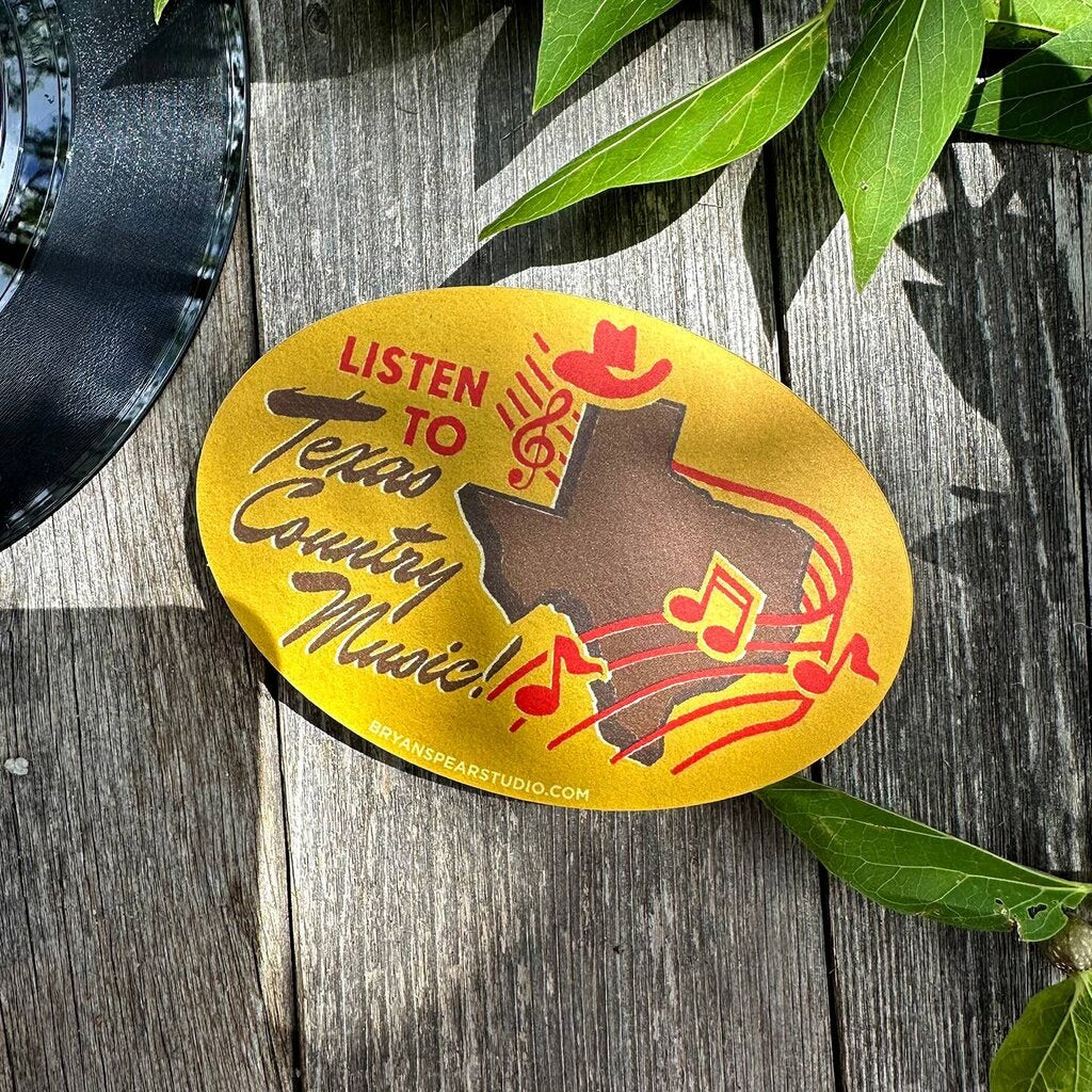 Listen to Texas Country Sticker