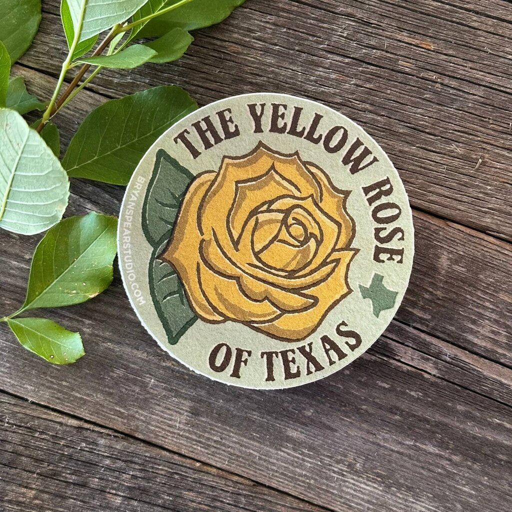 Yellow Rose Sticker