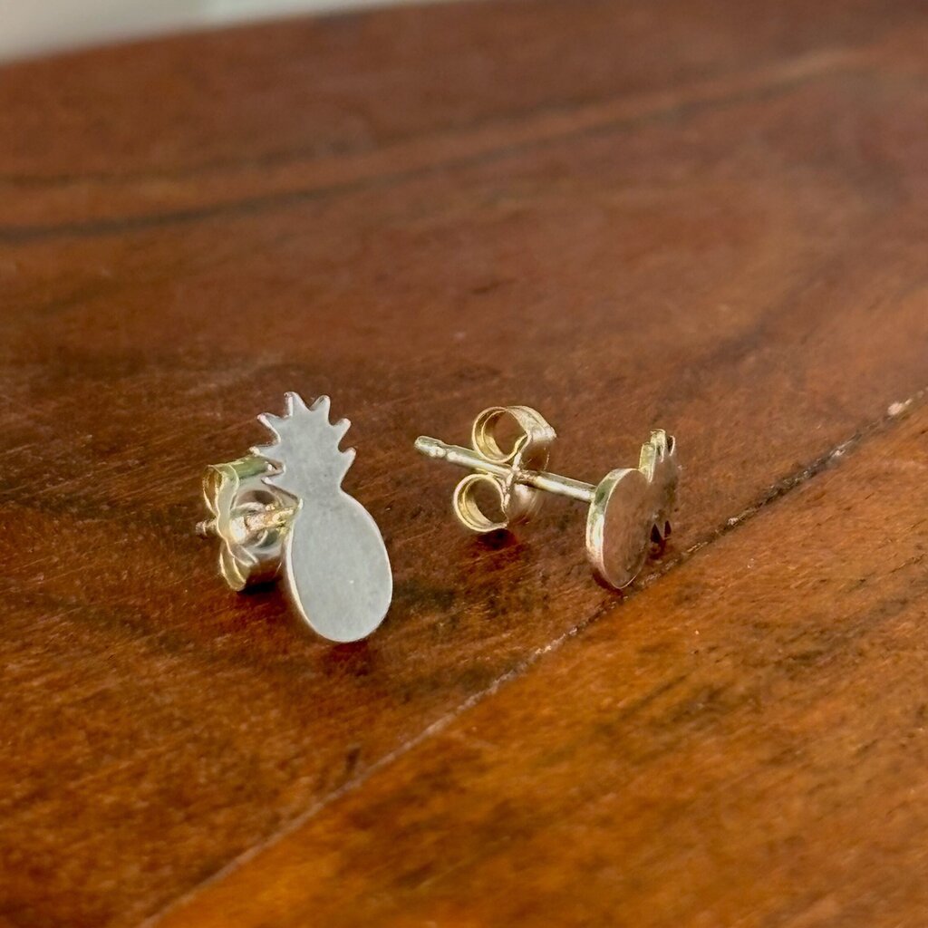 Sterling Silver Pineapple Earrings
