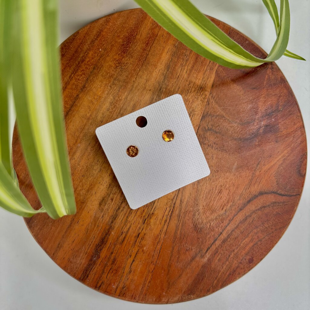 Gold-Filled Hammered Disc Earrings