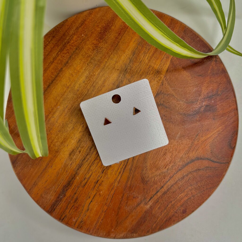 Gold-Filled Triangle Earrings