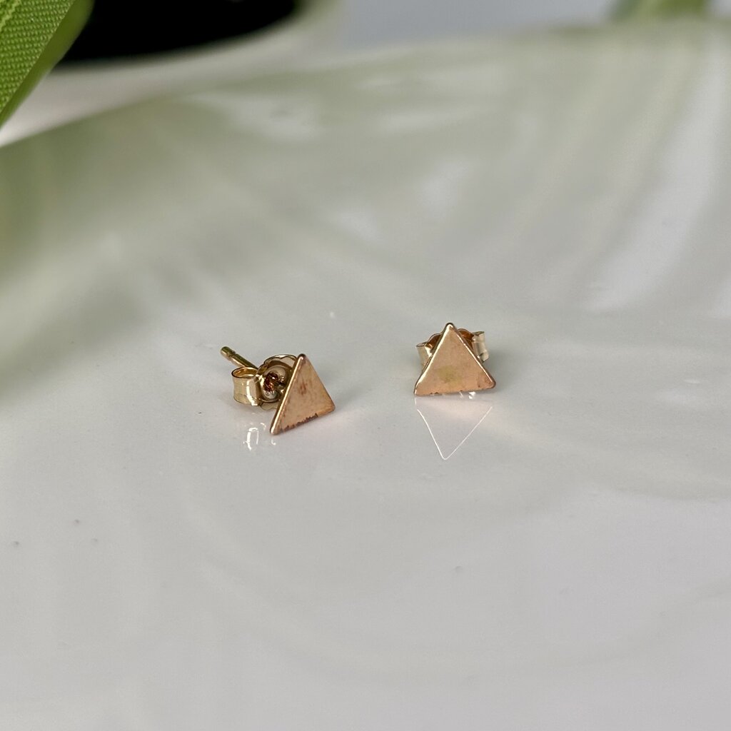 Gold-Filled Triangle Earrings