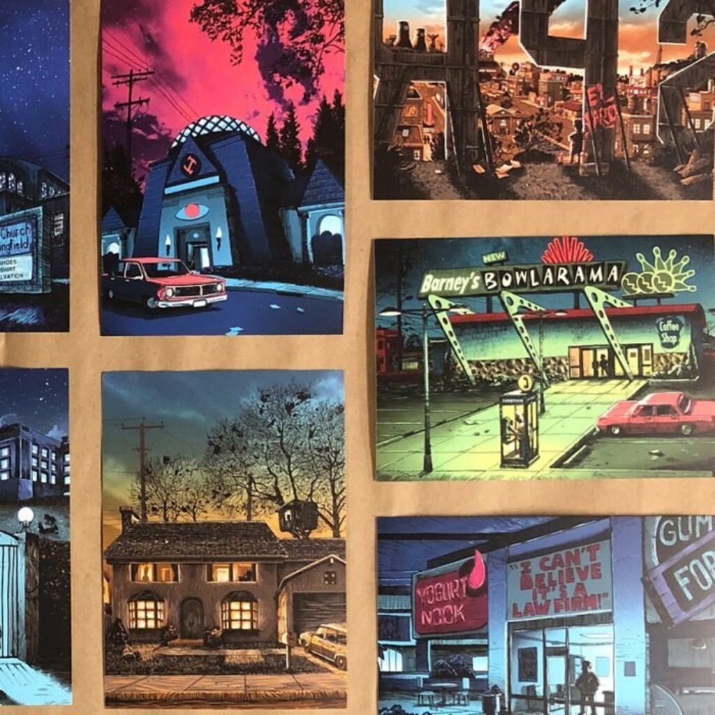 Springfield UnReal Estate Postcard Set