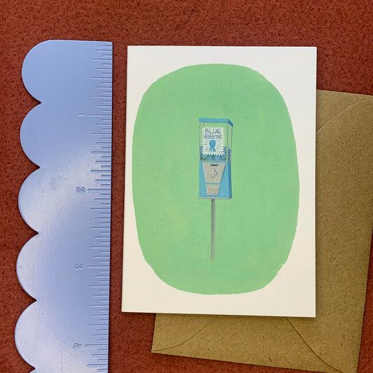 Blue Ribbons Tiny Card