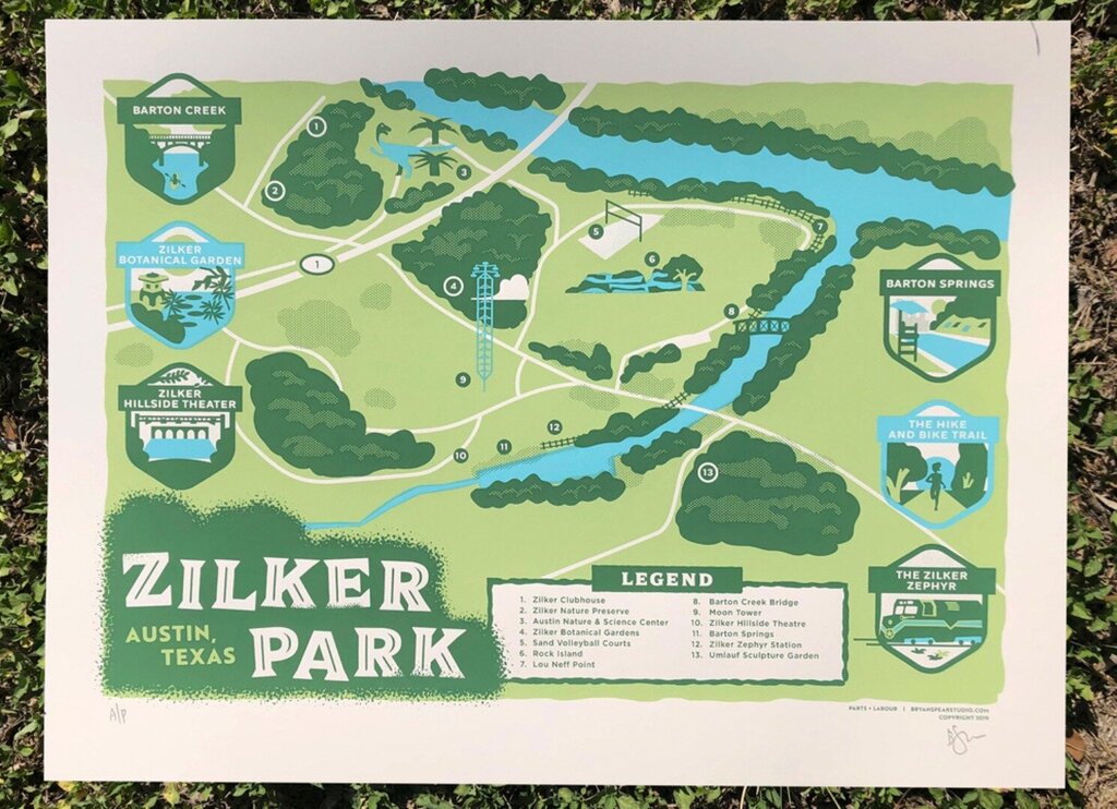 Zilker Park Map