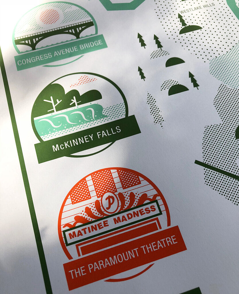 Landmarks of Austin Map