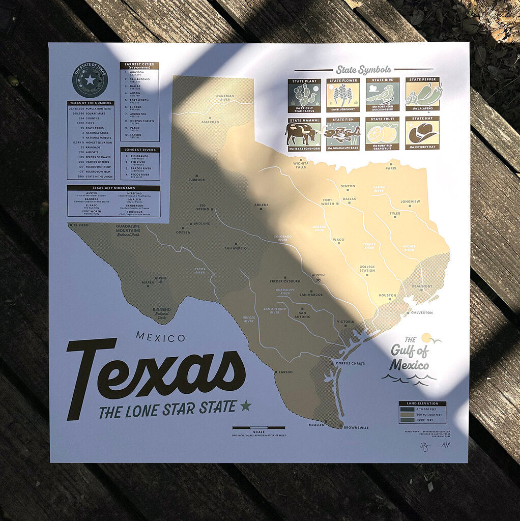 Texas Map (Pecos Edition)