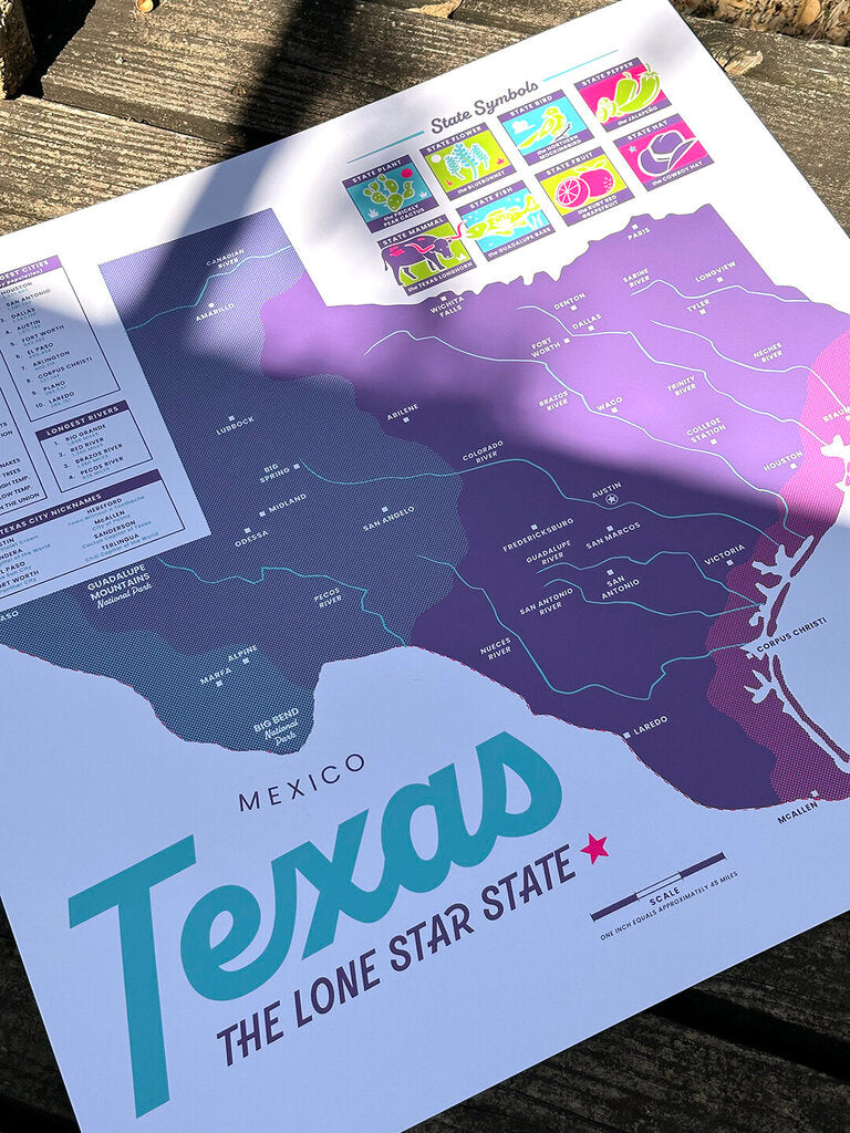 Texas Map (Fiesta Edition)