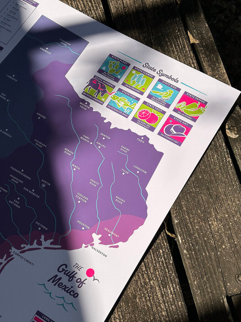 Texas Map (Fiesta Edition)