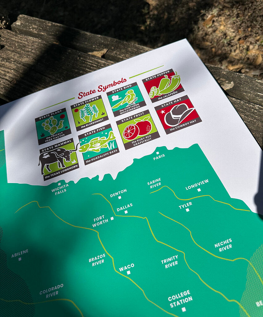 Texas Map (Mineral Edition)