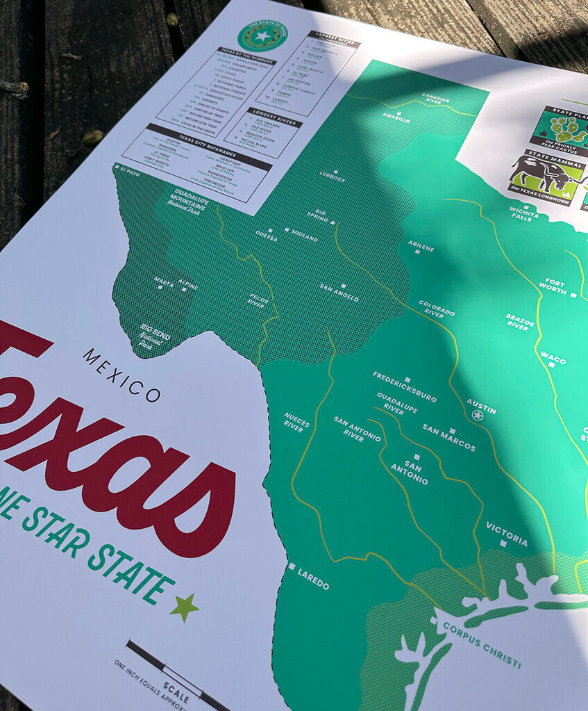Texas Map (Mineral Edition)