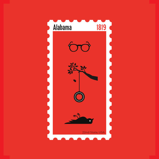 Alabama State Stamp